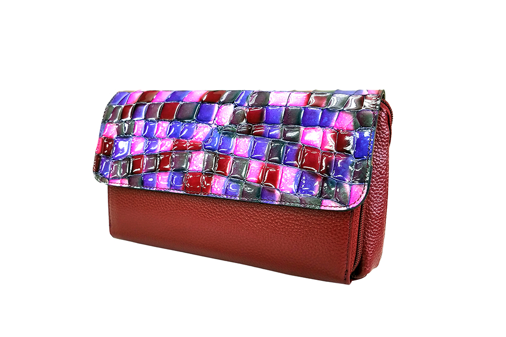 Mosaic Croco Wallet Bag
