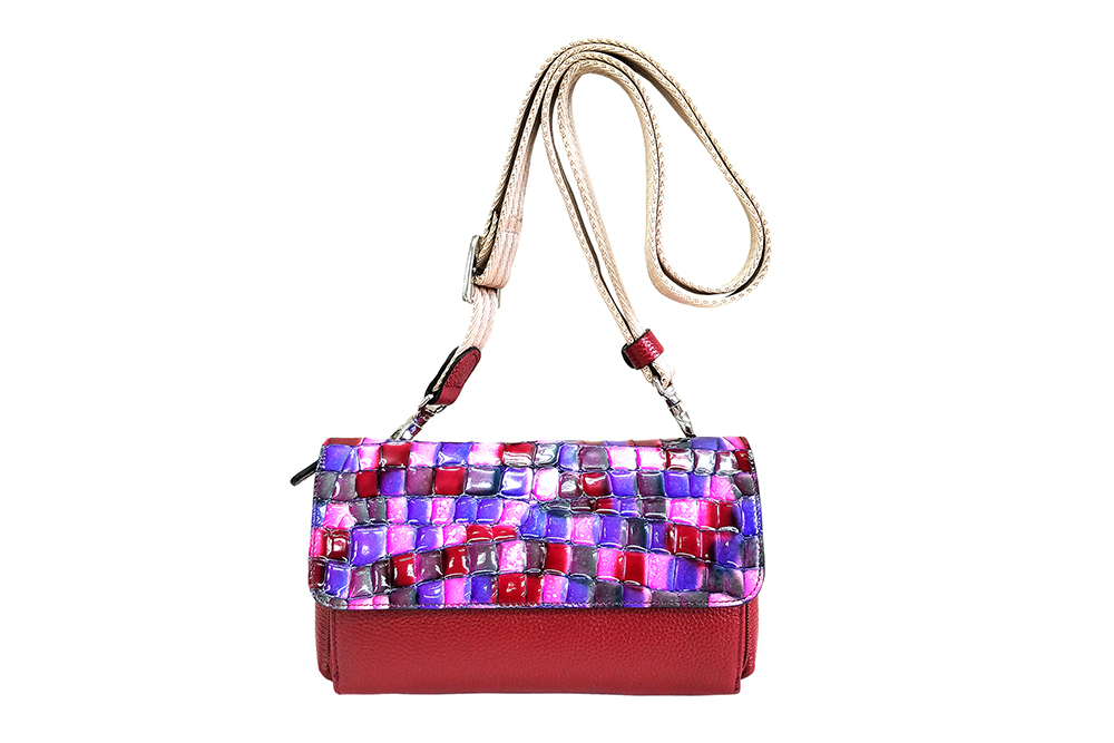 Mosaic Croco Wallet Bag