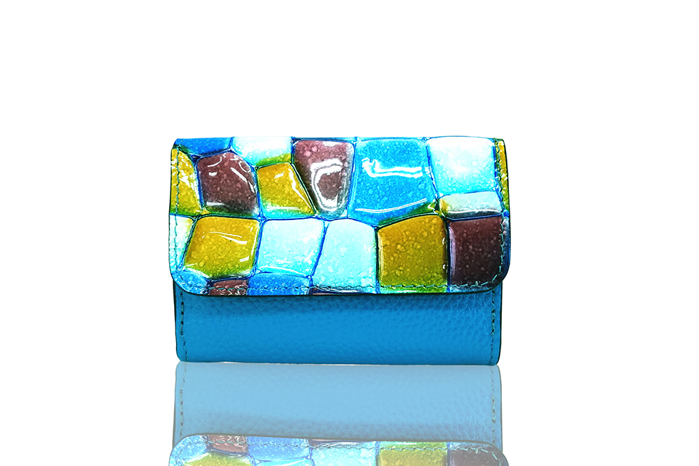 Mosaic Croco Tre Folding Flap Wallet