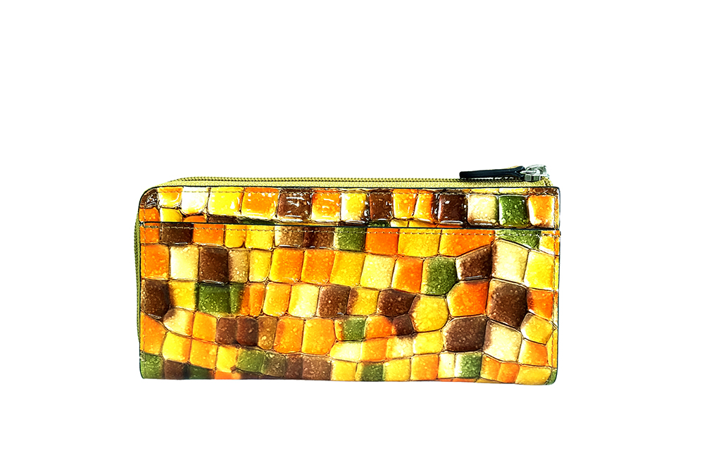 Mosaic Croco L Zip Wallet