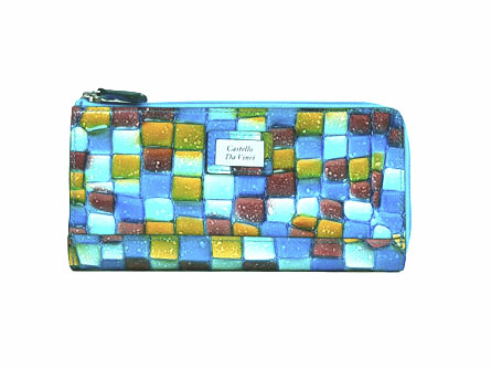 mosaic croco L zip wallet